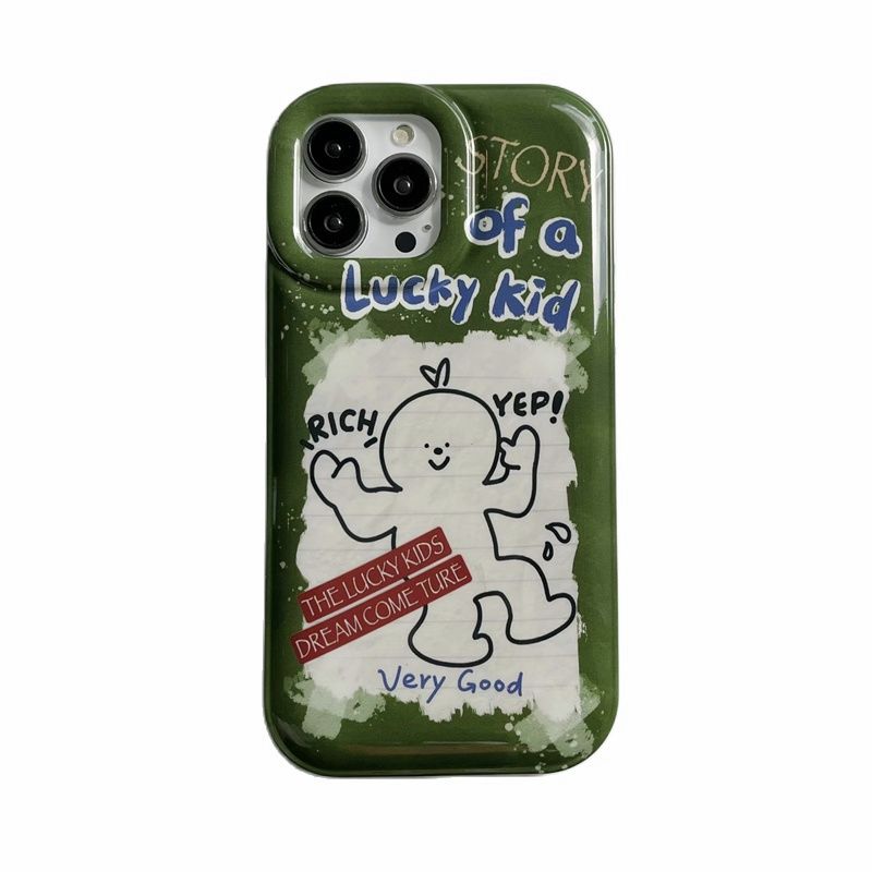 Yickyue INS Air Bag Puff Shockproof Phone Case For apple iPhone 14 Plus 11 12 13 Pro Max 14pro Soft Cover Cute Cartoon Label Gasbag Capa