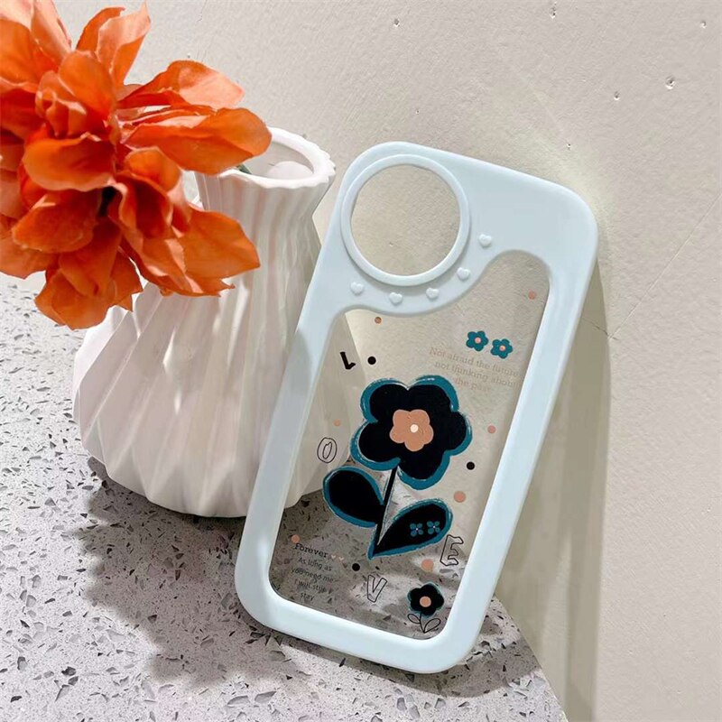 Luxury Cute Animal Cartoon Bear Clear Soft Phone Cases For iPhone 13 12 11 Pro Max X XS Max XR Lovely love lens Frame Cover Gift