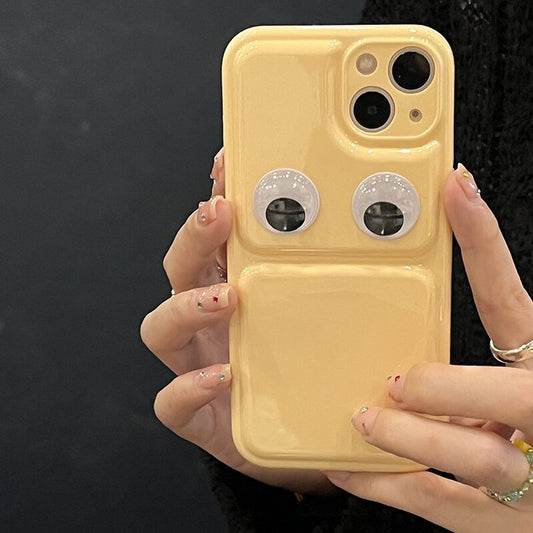 Macaron Funny monster Candy Color Phone Case For iphone 13 12 11 Pro XS MAX X XR Quicksand Eyes Girl Cover Soft Silicone Coque