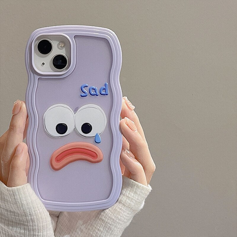 Korean Cute Funny Candy Color Clear Phone Case For iphone 13 12 11 Pro MAX X XS XR Japan Kawaii Girl Cover Anti-drop Soft Coque