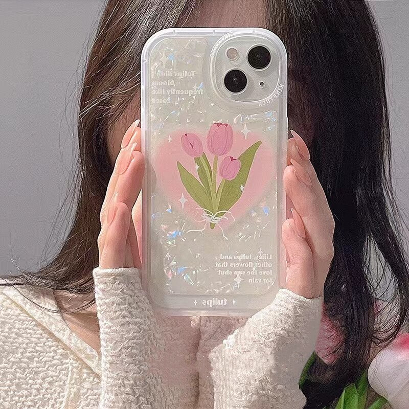 Luxury Marble Dream Shell Pattern Phone Case For iPhone 13 12 11 Pro XS Max XR X 7 8 Plus Love Heart Soft Silicone Glitter Cover