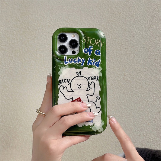 Yickyue INS Air Bag Puff Shockproof Phone Case For apple iPhone 14 Plus 11 12 13 Pro Max 14pro Soft Cover Cute Cartoon Label Gasbag Capa