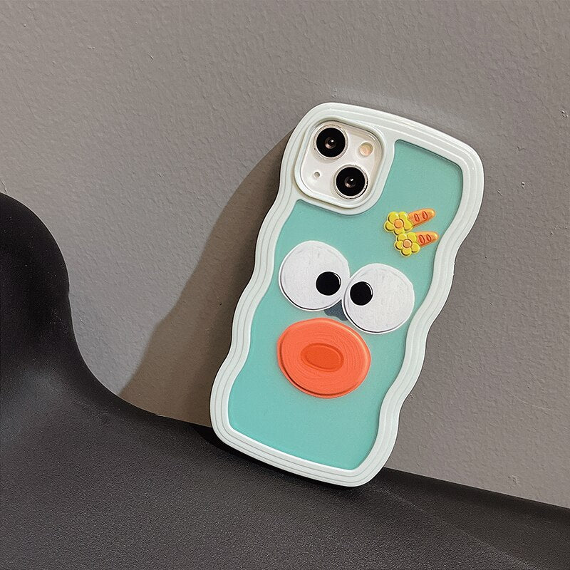 Korean Cute Funny Candy Color Clear Phone Case For iphone 13 12 11 Pro MAX X XS XR Japan Kawaii Girl Cover Anti-drop Soft Coque