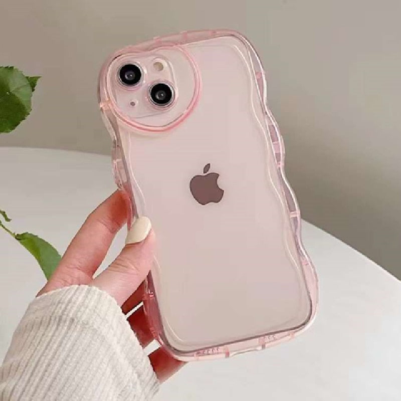 Lovely Purple Grapes Phone Case For iPhone 11 12 13 Pro Max XR XS Max X Love Heart Camera Protection Clear Silicone Bumper Cover