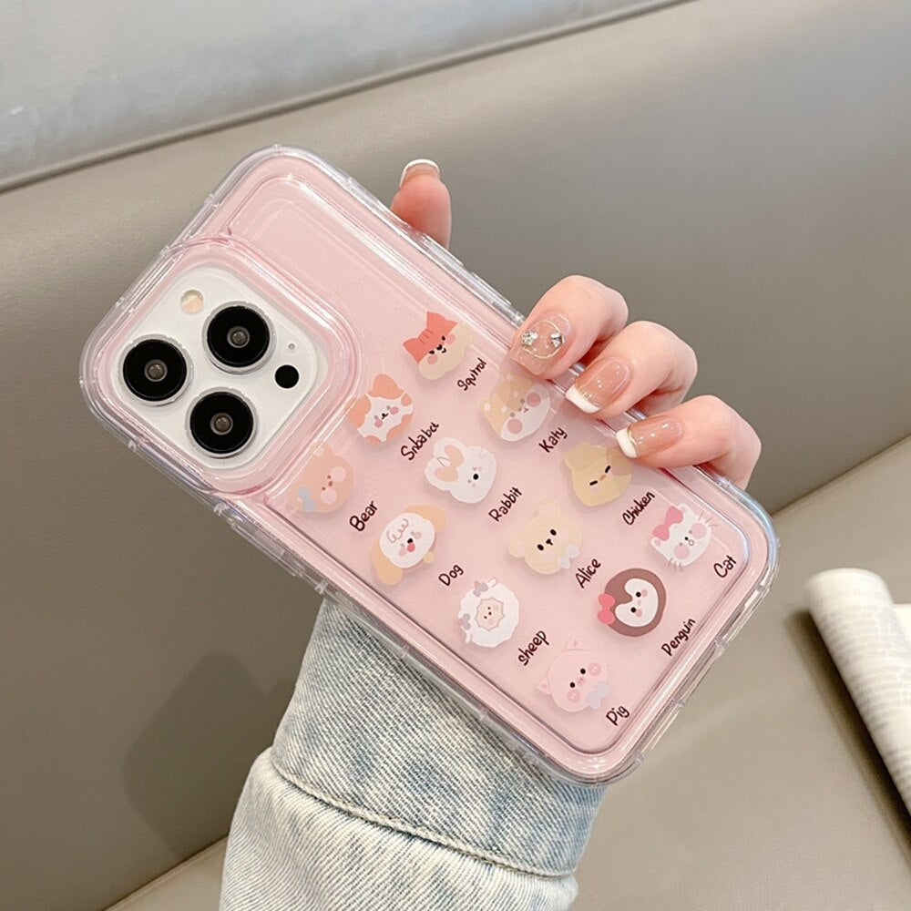 Yickyue Retro Oil Painting Flower Transparent Phone Case For iPhone 14 11 13 12 Pro Max 14 Plus 7 8 Plus SE Air Cushion Shockproof Cover