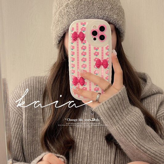 Cute Pink Cherry Blossoms Flowers Soft Silicone Phone Case For Apple iphone 13 12 Pro Max 7 8 Plus 11 X XS XR Back Coque Cover